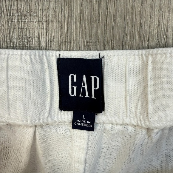 Gap White Linen Pants - Size Large - Picture 4 of 4